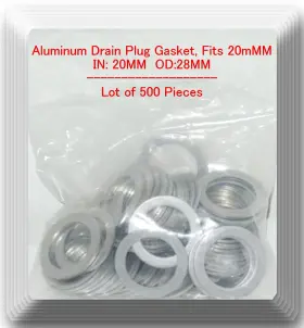 After Market In 18 Od 26 Lot 500 Aluminum Oil Drain Plug Gasket Id 20mm Od 28mm 20-28 Mm