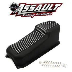 A8442PBK ASSAULT RACING PRODUCTS Finned Oil Pan Fins Block