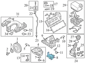 059103138AN AUDI Tdi Engine Oil Windage Tray A6 C7 #3