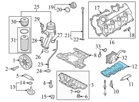 079115289S AUDI Engine Oil Pan Sump Windage Tray Vw Touareg #3