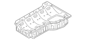 Audi 07k-103-603-k Genuine Oil Pan Audi 07k-103-603-k Genuine Oil Pan