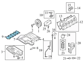07L115289B AUDI Engine Oil Pan Sump Windage Tray S8 #3
