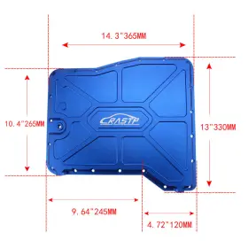 LCA0014-BLUE BARTOO Cnc Billet Transmission Oil Sump Pan Gtr #3