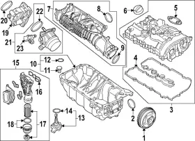 11-13-5-A6F-189 BMW Oil Pan X1