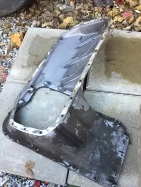 11131278314 BMW Engine Upper Lower Oil Pan E30 M10 #2
