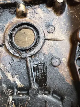 11141276440 BMW Lower Timing Chain Cover M10 E10 #3