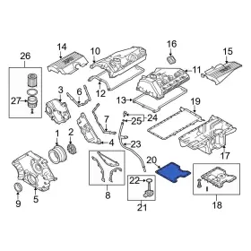 11137561427 BMW OE Lower Engine Oil Pan Gasket X5