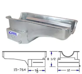 15-764 CANTON RACING PRODUCTS Oil Pan Big Block Front Sump #2