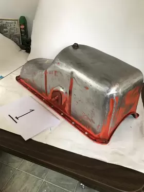 Chevrolet 409 Chevy Oil Pan Quart No Rust Clean Inside And #3