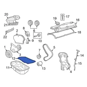 4777994AF CHRYSLER OE Engine Oil Pan Gasket Cruiser