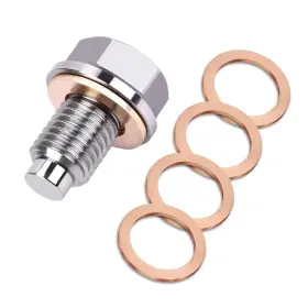DAMDP008 DAMWOT Oil Drain Plug Magnetic Copper Crush Washer