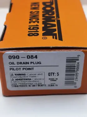 090-084 DORMAN Oil Drain Plug Point Head Box Pilot