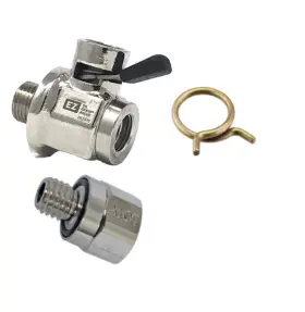 EZ107-A107C-HC58 EZ OIL DRAIN Valve Adapter Thread Chevy