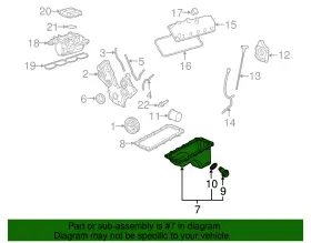 1L2Z-6675-BA FORD Oil Pan #3