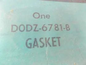 D0DZ-6781-B FORD Nos Oil Pan Gasket 250 Mercury #3