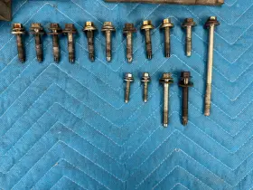 HL3E-6U004-AB FORD Engine Upper Oil Pan Bolts F-150 Navigator #3