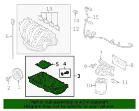 JX6Z-6675-D FORD Engine Oil Pan Transit Connect #3