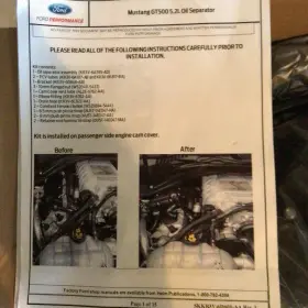 KR3Z-6A785-B FORD Oil Catch Kit GT500 Mustang Shelby