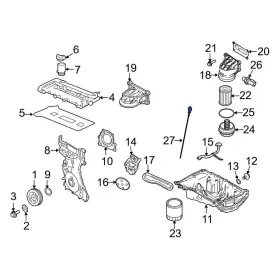 8E5Z6750C FORD OE Engine Oil Dipstick Fusion