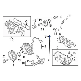 BM5Z6750C FORD OE Engine Oil Dipstick Fusion