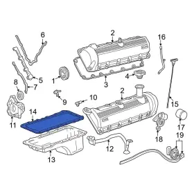 FC2Z6710A FORD OE Engine Oil Pan Gasket Excursion