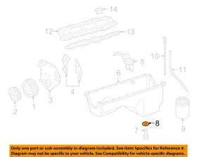Ford Oem C2oz6734a 84-03 E-150 Econoline Club Wagon-drain Plug Gasket