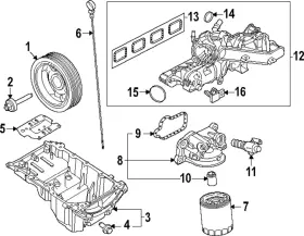 PR3Z-6675-A FORD Oil Pan Mustang