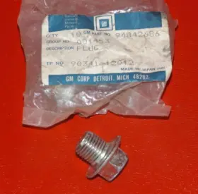 94842686 GENERAL MOTORS Nos Oil Pan Drain Plug Gm Chevrolet