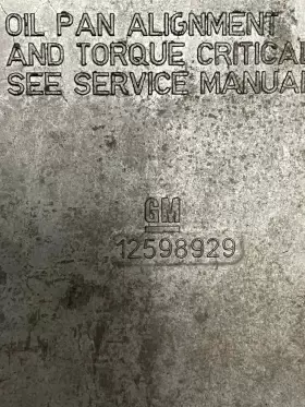 12598929 GM Engine Oil Pan Ls Awd #3