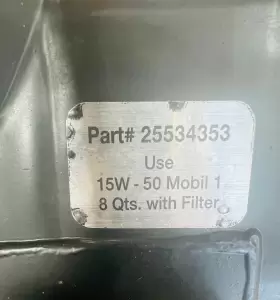 25534353 GM Motor Oil Pan Chevy #3