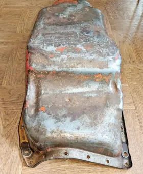 3833057 GM Oil Pan Center Sump 230 250 Chevy #3