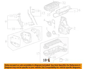 12695699 GM OEM Enginetransaxle Engine Drain Plug Corvette