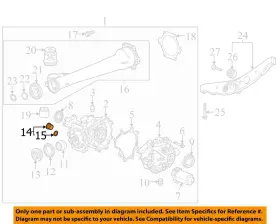 19256068 GM OEM Rear Suspension Axle Differential Plug