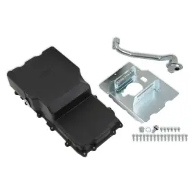 302-90BK HOLLEY Cast Rear Sump Oil Pan Coyote Swap Ford