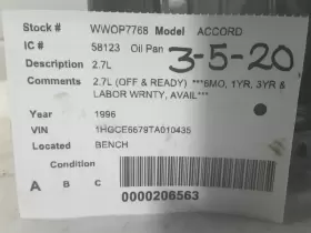 311-58123 HONDA Oil Pan Sterling #3