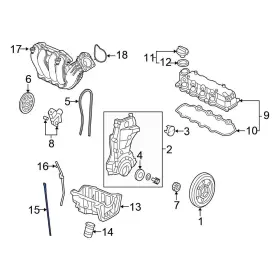 15650RMX014 HONDA OE Engine Oil Dipstick Civic