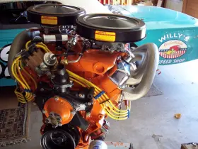 2402286 HP Wedge Engine Carbs Oil Pan Dyno Results