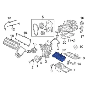 53013735AB JEEP OE Engine Oil Sump Windage Tray Commander