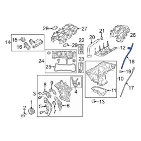 68291413AA JEEP OE Gladiator Engine Oil Dipstick Tube