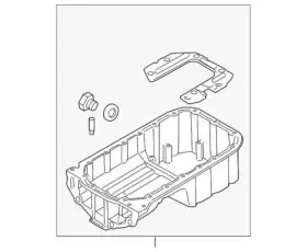 21520-23700 KIA Oil Pan SPECTRA5