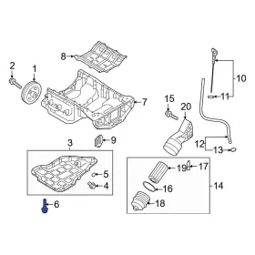 215164A010 KIA OE Engine Oil Pan Bolt Sorento