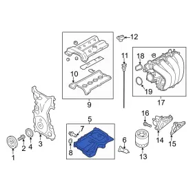PEES10400A MAZDA OE Engine Oil Pan MX-5 Miata