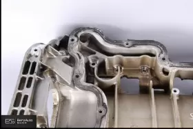 1130141702 MERCEDES Upper Engine Oil Pan SLK55 Amg #2