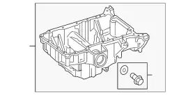 274-010-88-15 MERCEDES Engine Oil Pan GLC350E