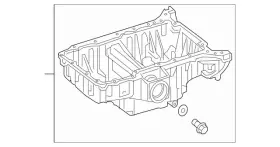 276-010-84-14 MERCEDES Oil Pan