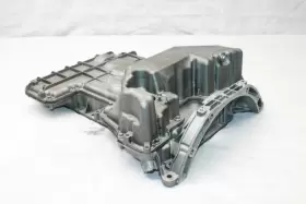 311-58638 MERCEDES Engine Motor Oil Pan Upper Lower Set C32 #3