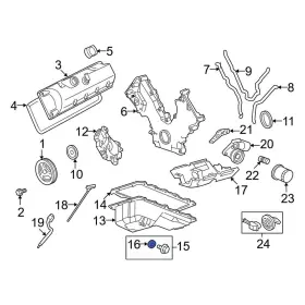 F75Z6734AA MERCURY OE Engine Oil Drain Plug Gasket Marquis