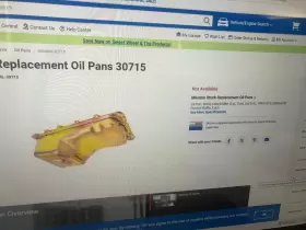 30715 MILODON Oil Pan Steel Iridited Ford #2