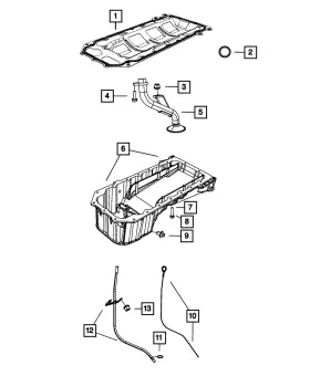 68166425AD MOPAR Engine Oil Pan