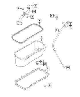 68257409AA MOPAR Engine Oil Pan